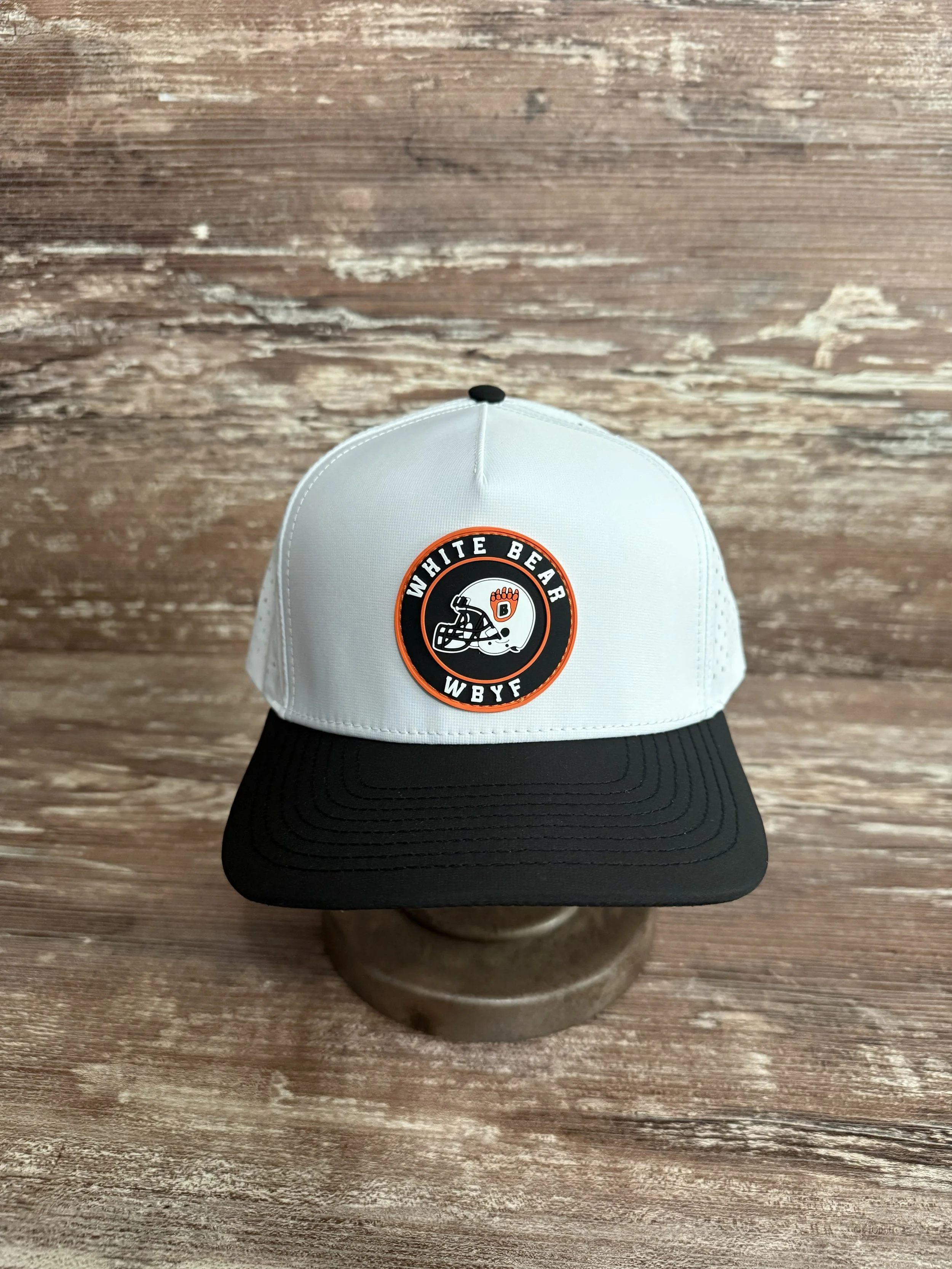 WBYF Hats. Circle PVC Patch