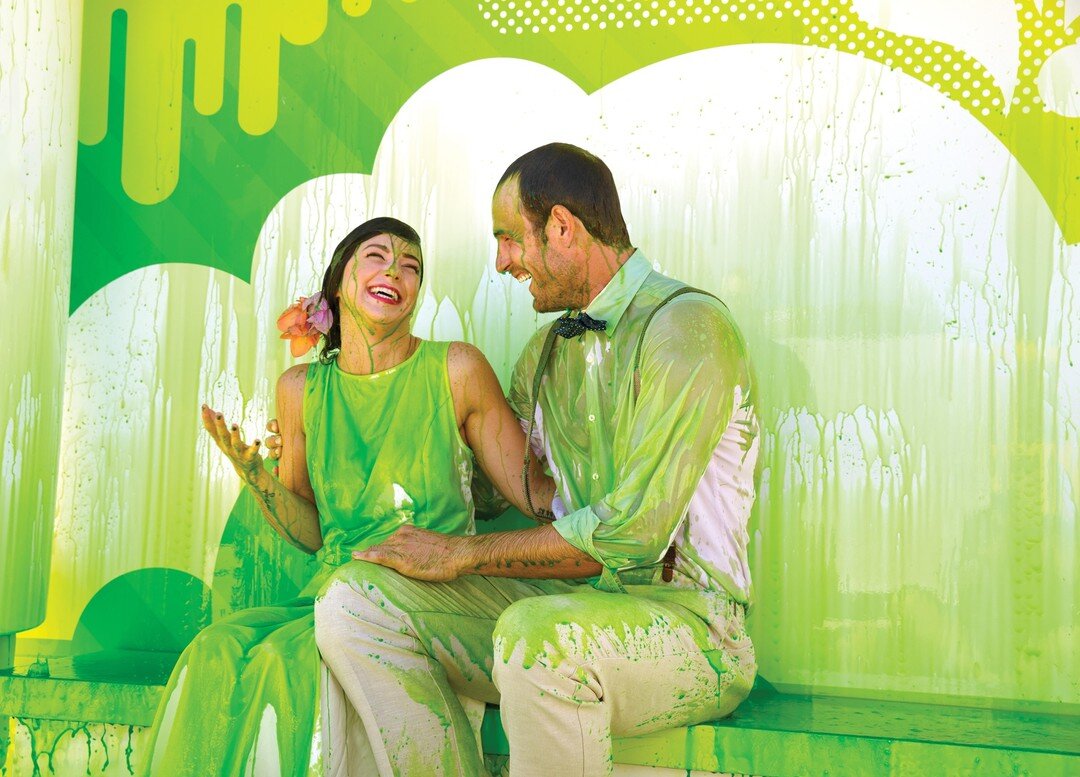 Thinking about a destination wedding? Make your &quot;I Do&quot; a doozy at @NickResortPuntaCana with dreamy Sky Weddings, beachfront ceremonies &amp; even the option to SLIME YOUR WEDDING DRESS!. #NickResortPuntaCana #WeddingWednesdays #danibrookewe