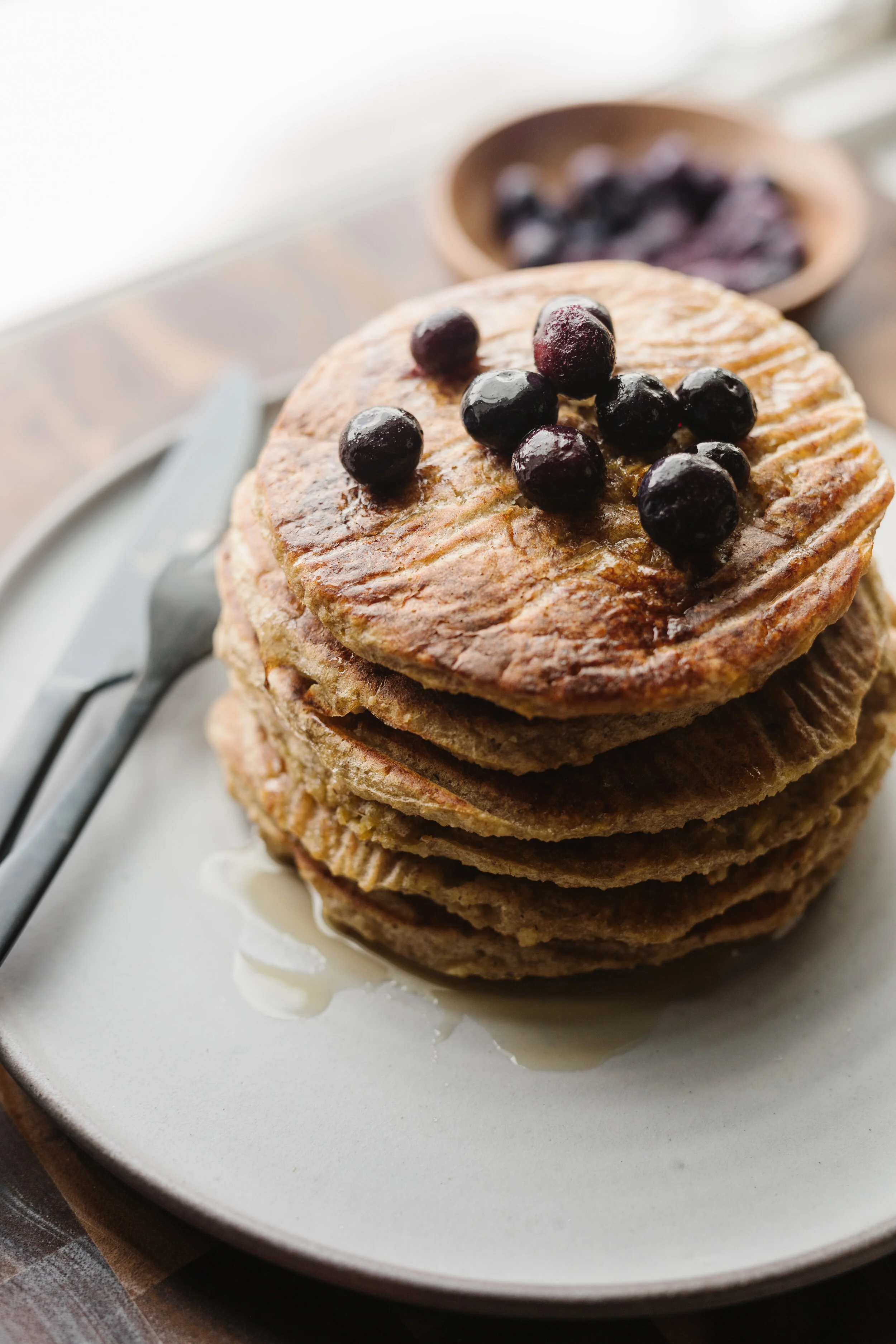 GF OAT BANANA PANCAKES