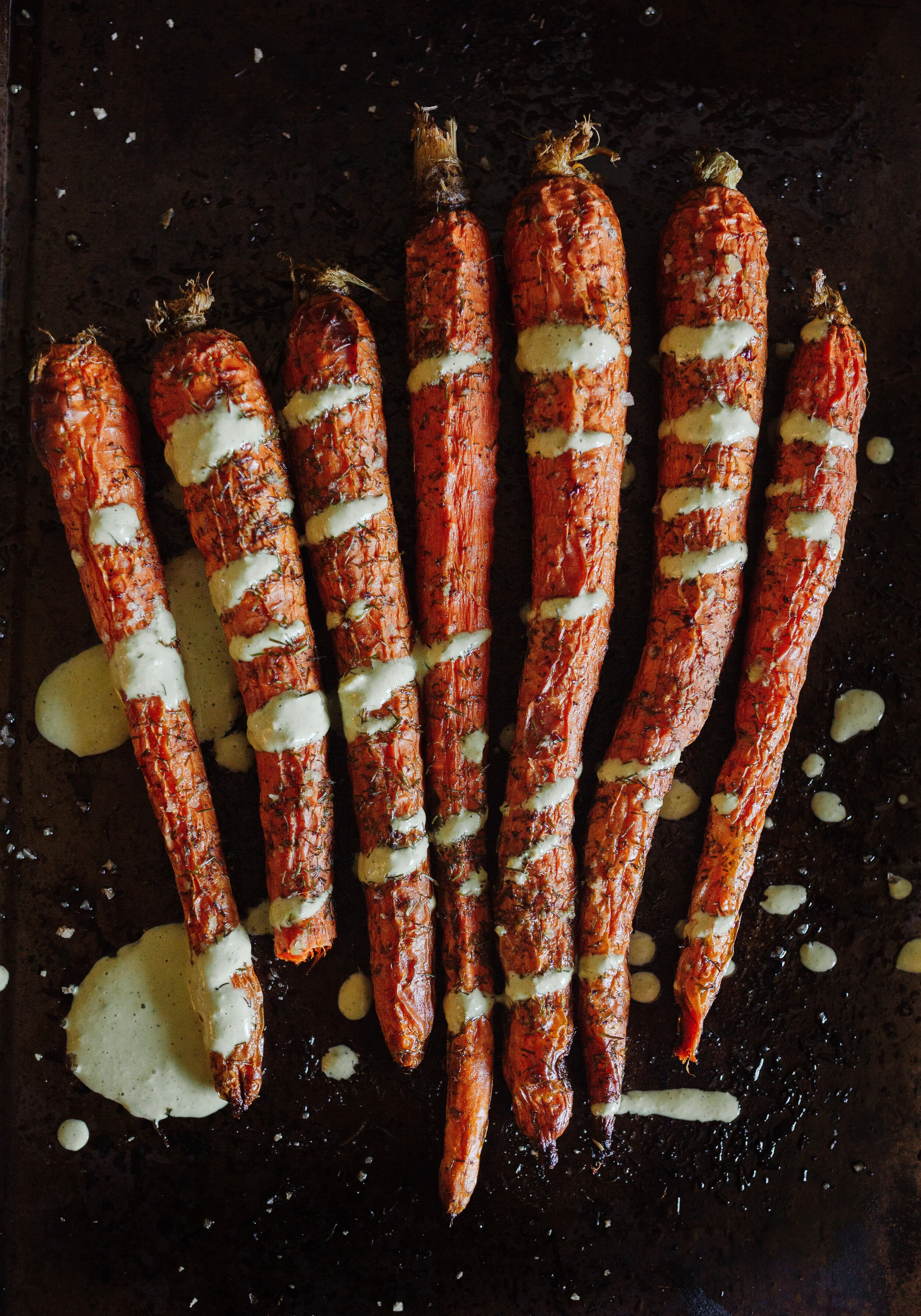 Caramelized Carrots with creamy tomatillo dressing.-2.jpg