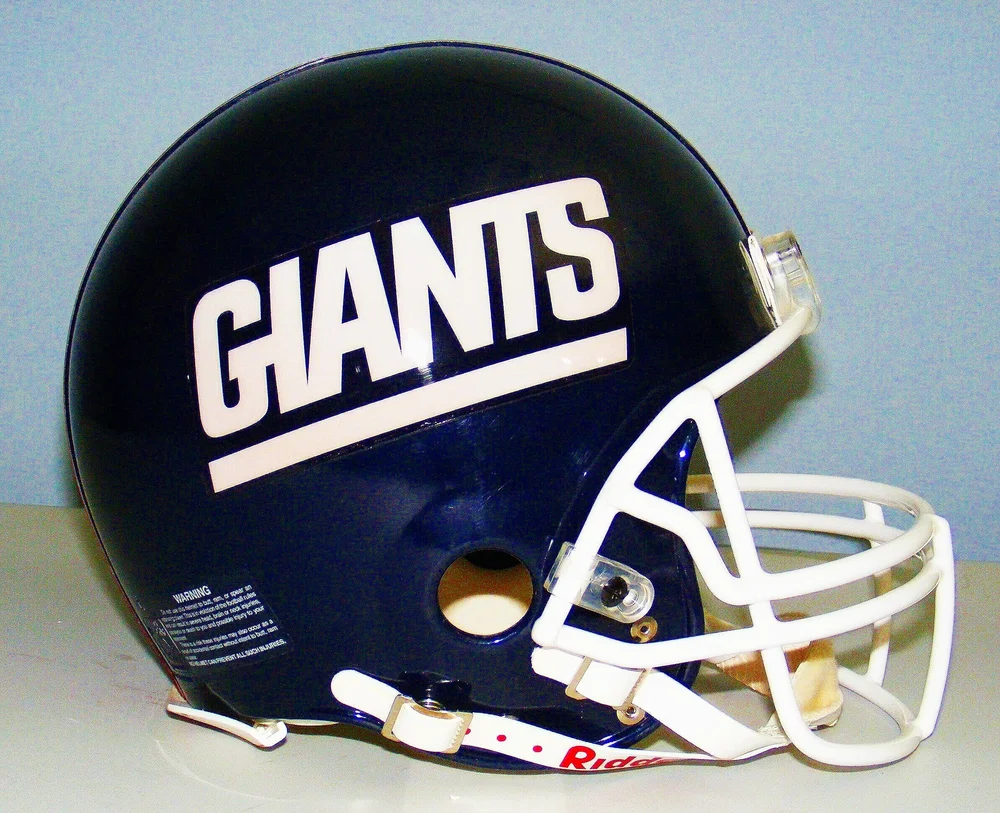New York Giants - 1990's ERA NFL Authentic Football Helmet  What For!  -Authentic Autographed Sports Memorabilia