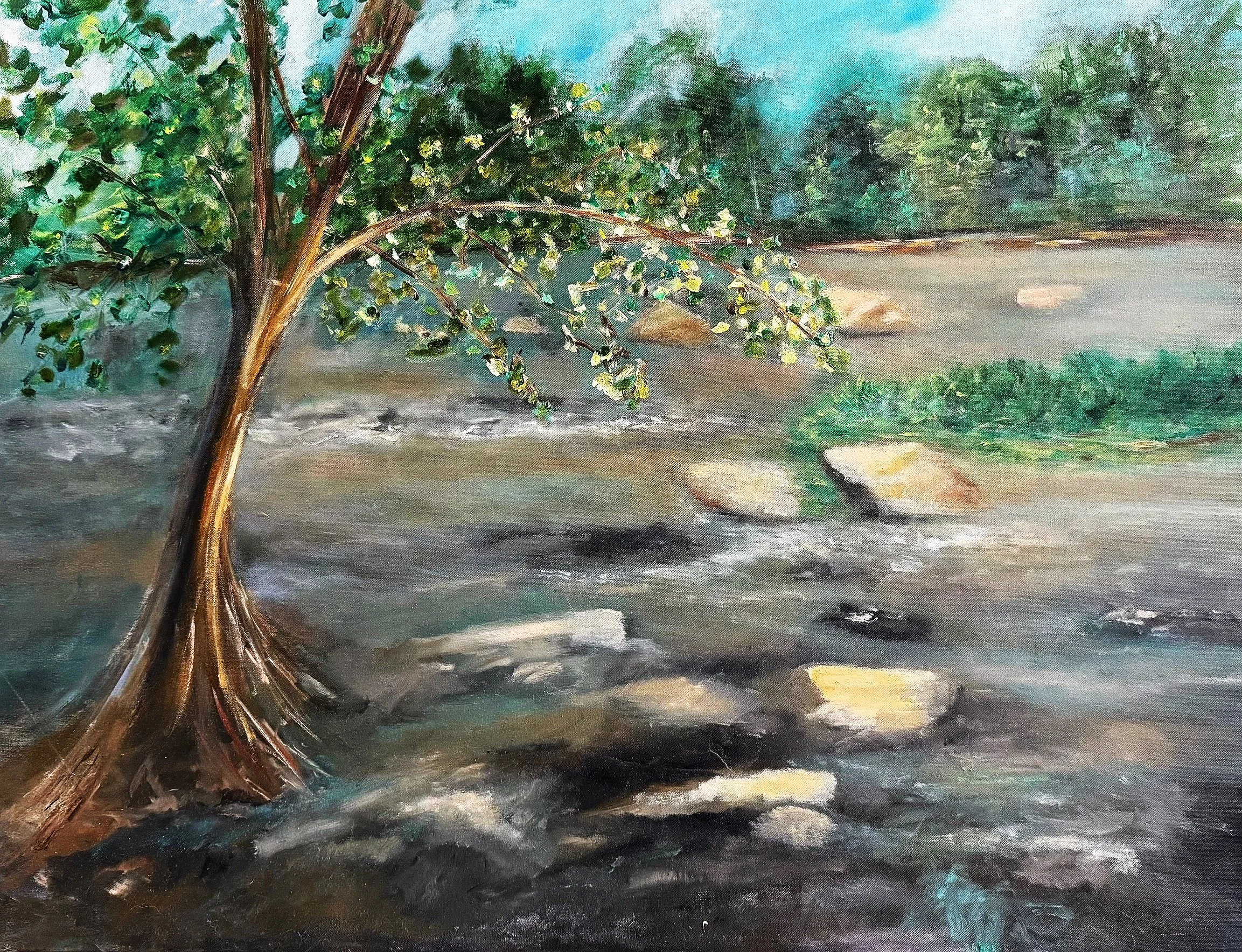 Hopping Rocks
30x40
Acrylic on Canvas