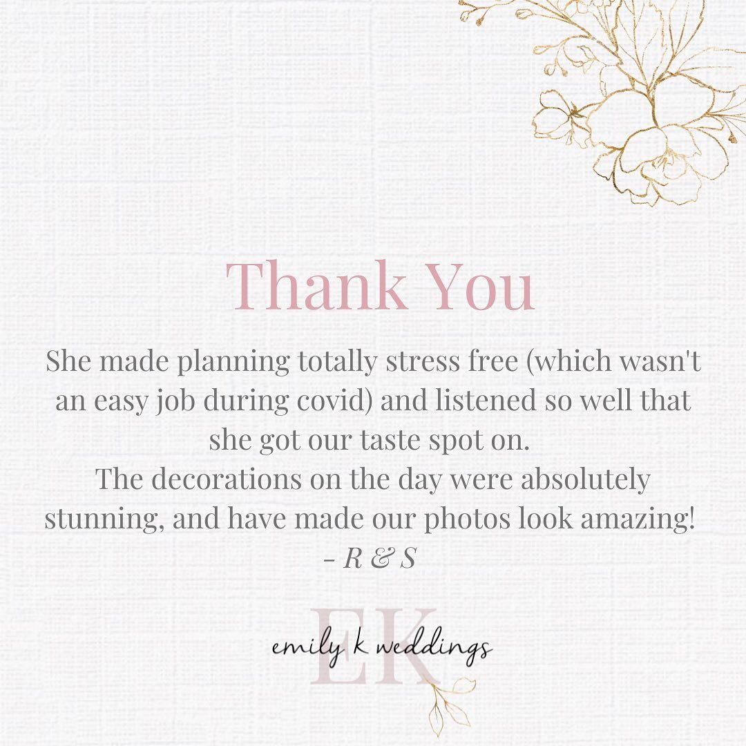 A lovely review from a 2021 couple. 🥰 We&rsquo;re about to really hit a busy few months of weddings and I&rsquo;m just looking back at last year and thinking about the ups and downs we all went through navigating restrictions and the unknown. During