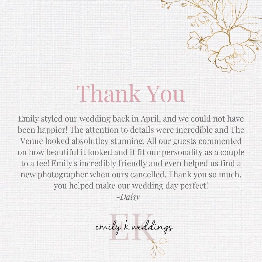 Thank you Daisy for your kind words. 🥰 So glad I could help. It&rsquo;s always lovely to hear from my couples after their day and see some photos too! Daisy had a couple of fluffy wedding guests, Alpacas!! Can&rsquo;t wait to show you. They&rsquo;re