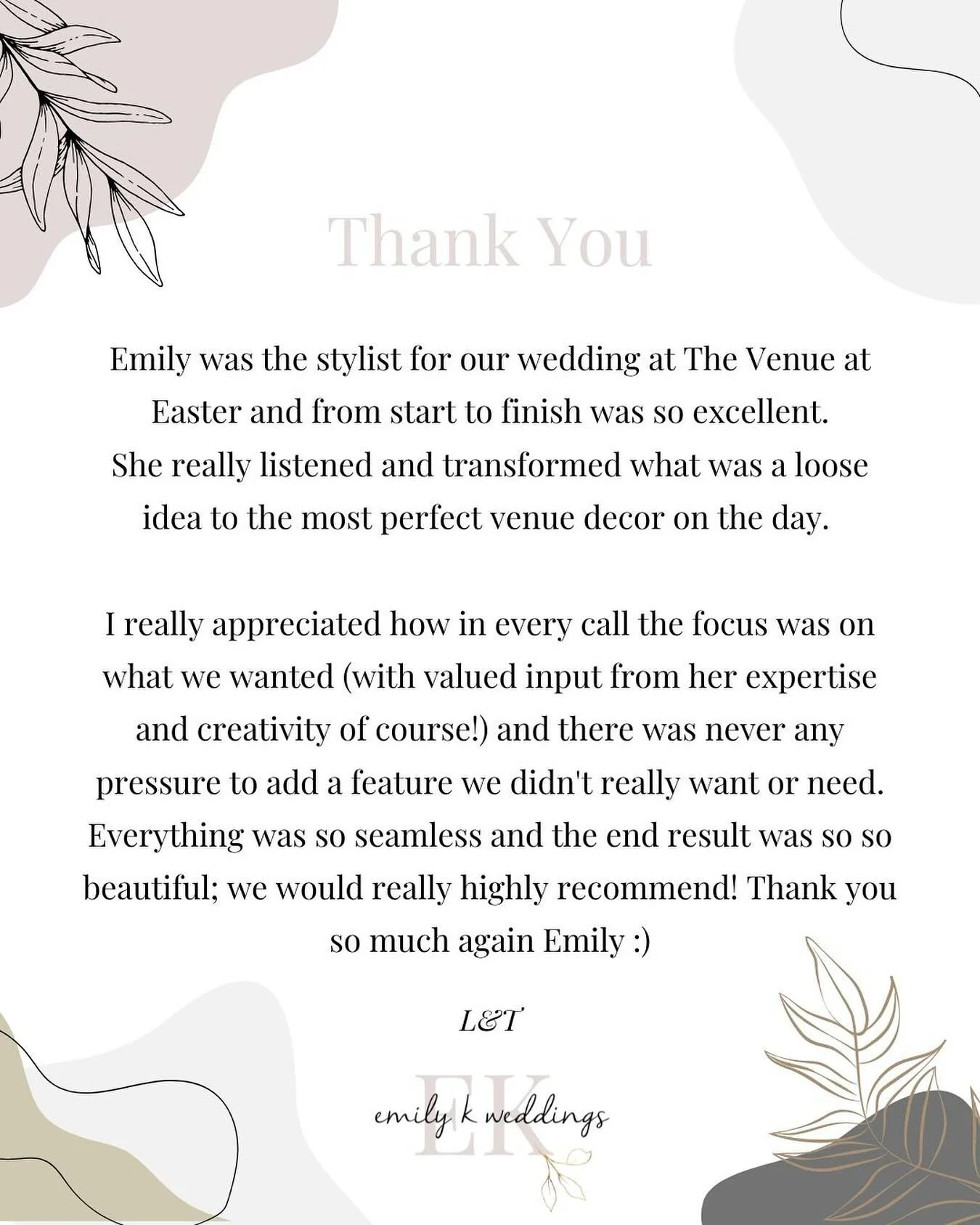 Some lovely kind words from one of my couples 🫶🏻

It was a pleasure to style your day!✨

#weddingplanner #weddingreview #kindwords #smallbussiness #westyorkshireweddingplanner #weddingstylist