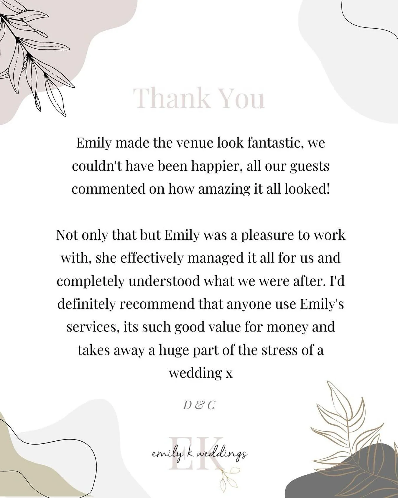 Here is another lovely review from one of my couples last year! ✨

It&rsquo;s always fantastic to hear how happy you were on your big day - Thank you!☺️

#weddingplanner #weddingstylist #weddingreview #clientfeedback #westyorkshireweddingplanner