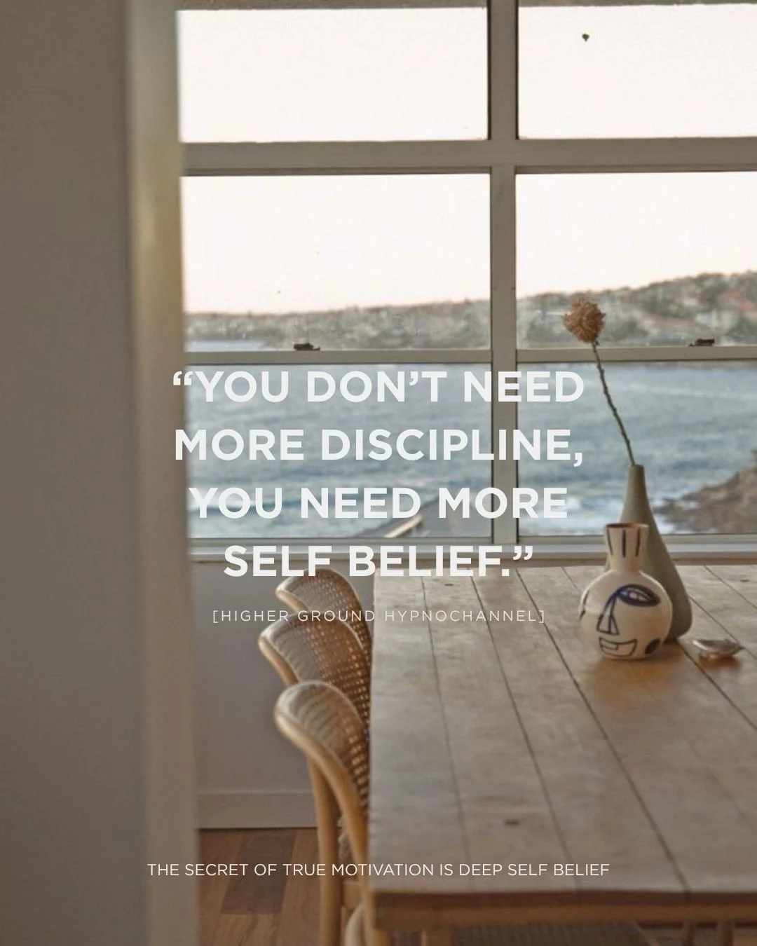 Many people will come to me thinking they have a motivation problem - they say if I &ldquo;just had more willpower&rdquo; or &ldquo;discipline&rdquo; or &ldquo;pushed harder&rdquo; -when what they really need is to come back to themselves. 

A lot of