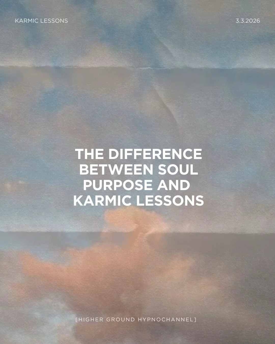 People often come to me longing to find their soul purpose - what they don&rsquo;t realise is that by working on their people pleasing, overcoming addiction they are walking towards their purpose! 

I&rsquo;m hosting a group hypnosis on Tuesday night