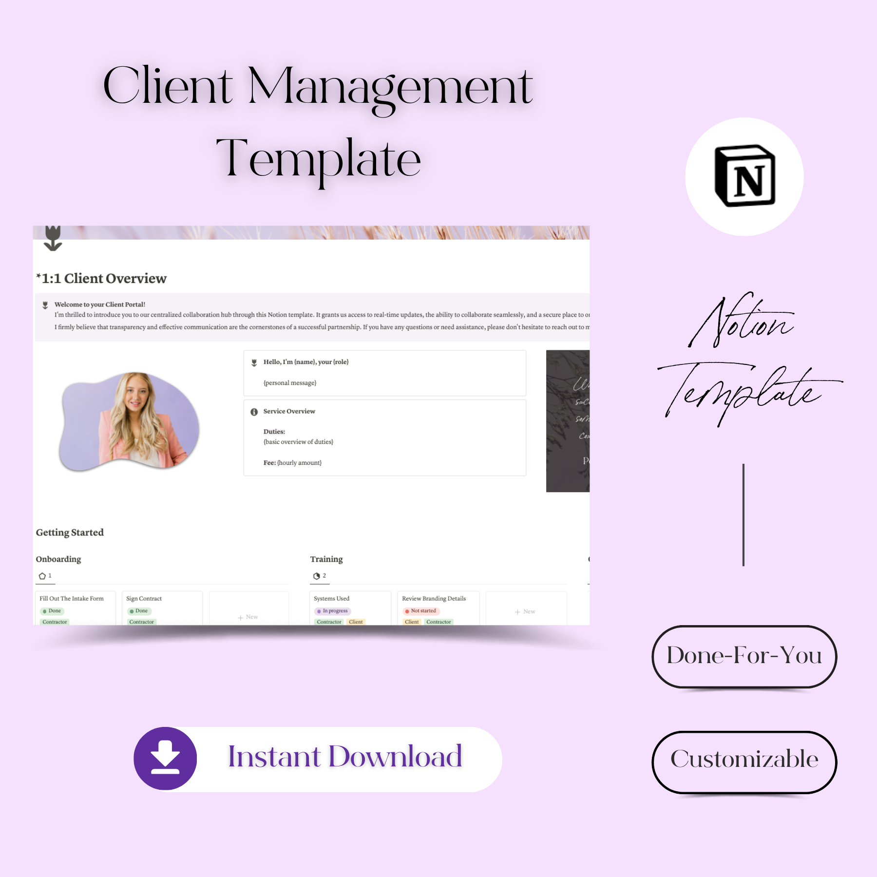 Customizable Notion Template for Client Management | Streamline ...