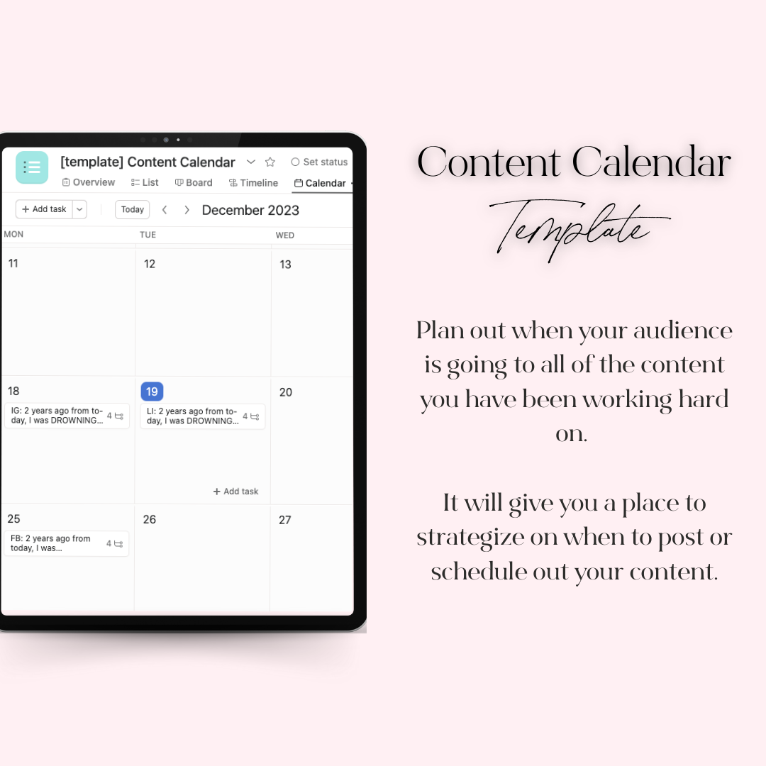 Plan, create, and manage content with this Asana Template Bundle for business owners.