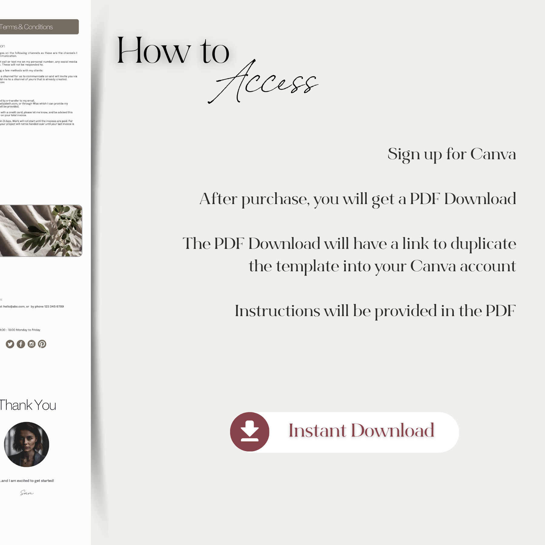 Kickstart client relationships with this Canva Virtual Assistant Welcome Pack Template.