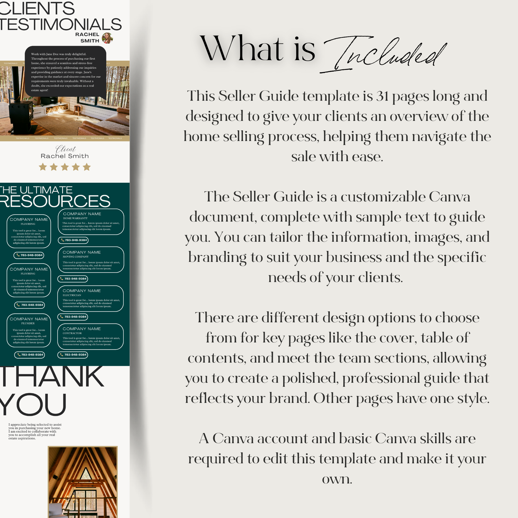 Realtor Sellers Guide Canva template providing a professional, branded home-selling experience for clients.