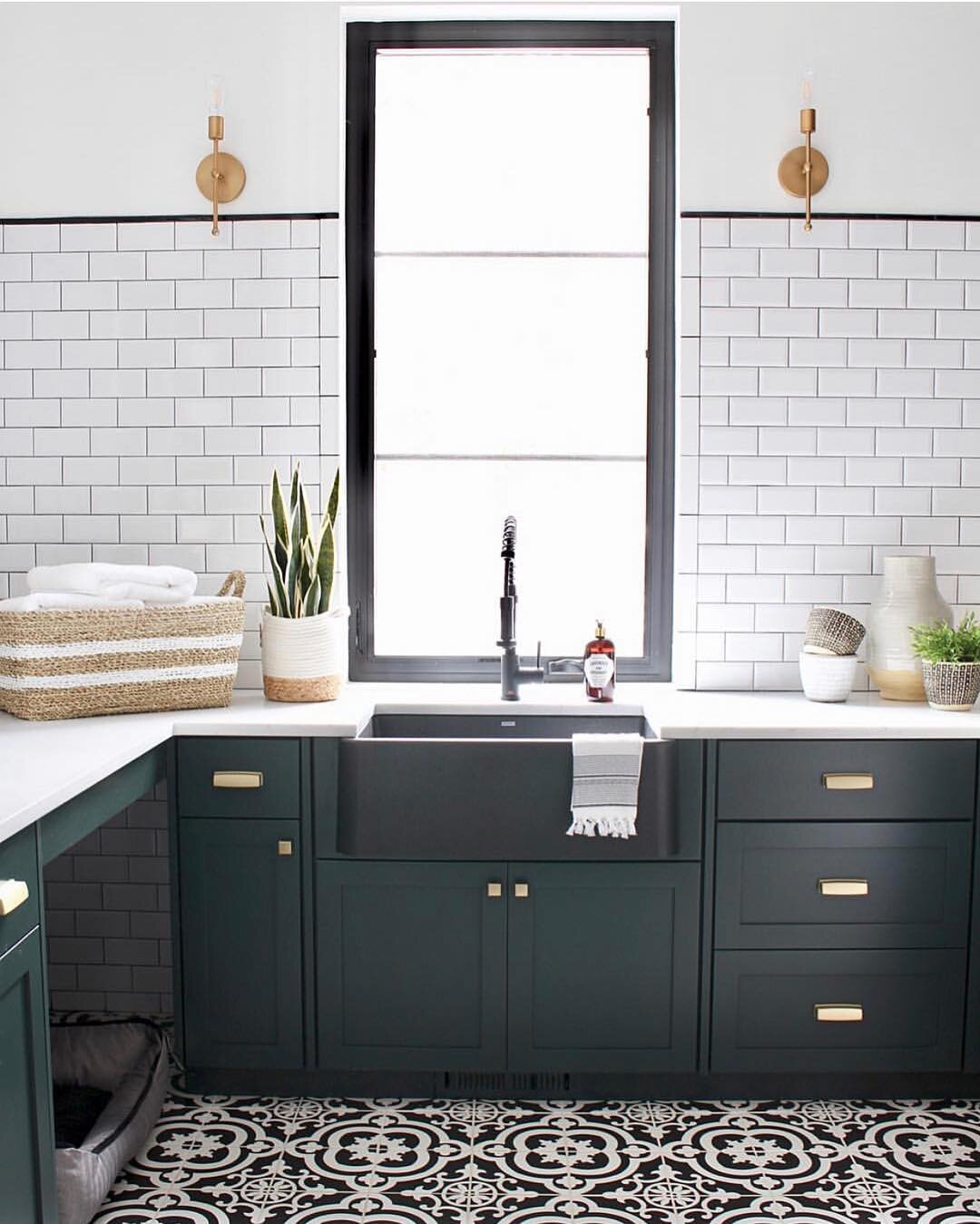 How do you feel about the black sink? We love it! Eclectic touches like these add tons of personality to your home!