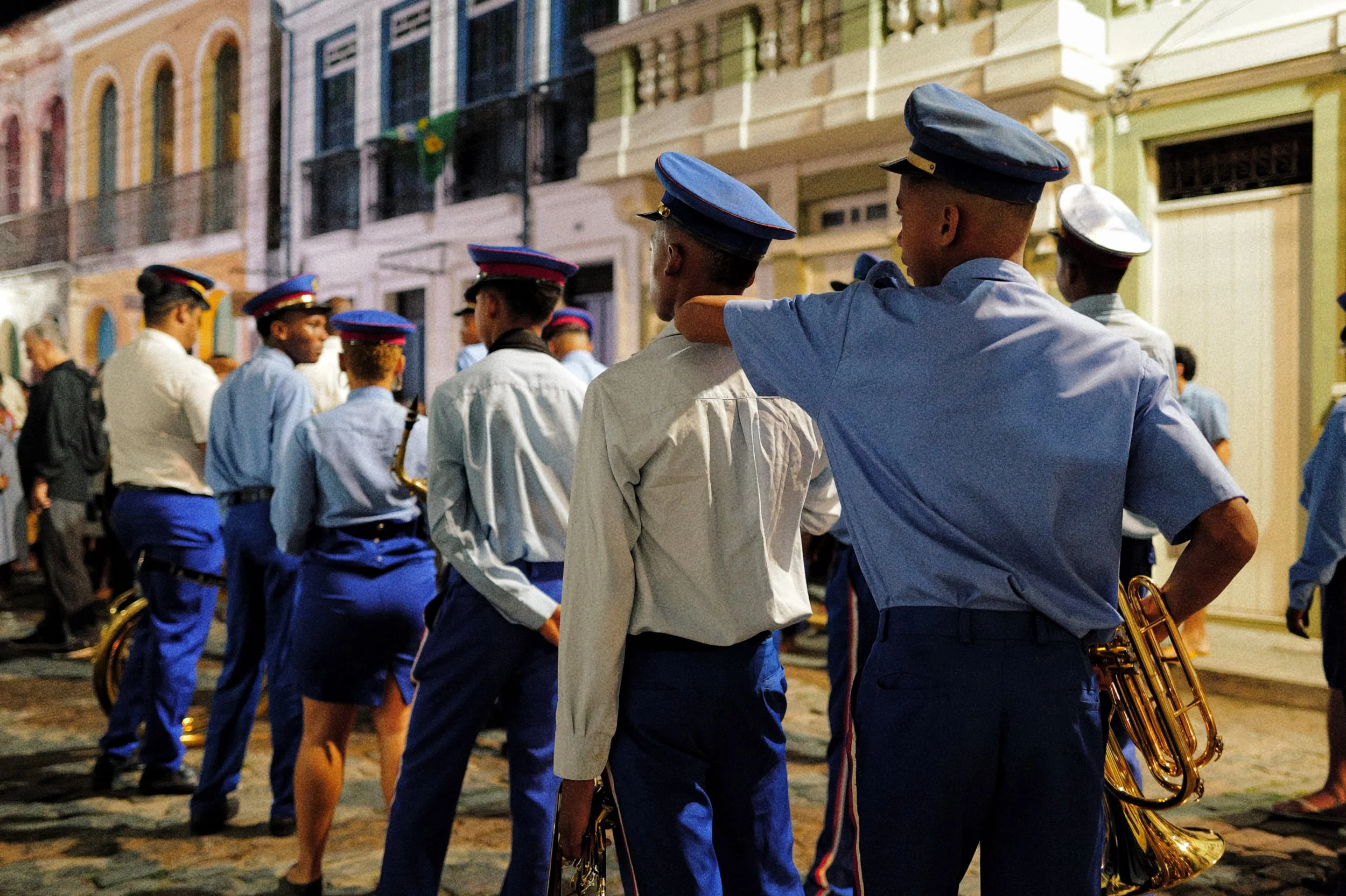 Band lining up at the annual Festival da Boa Morte 2026