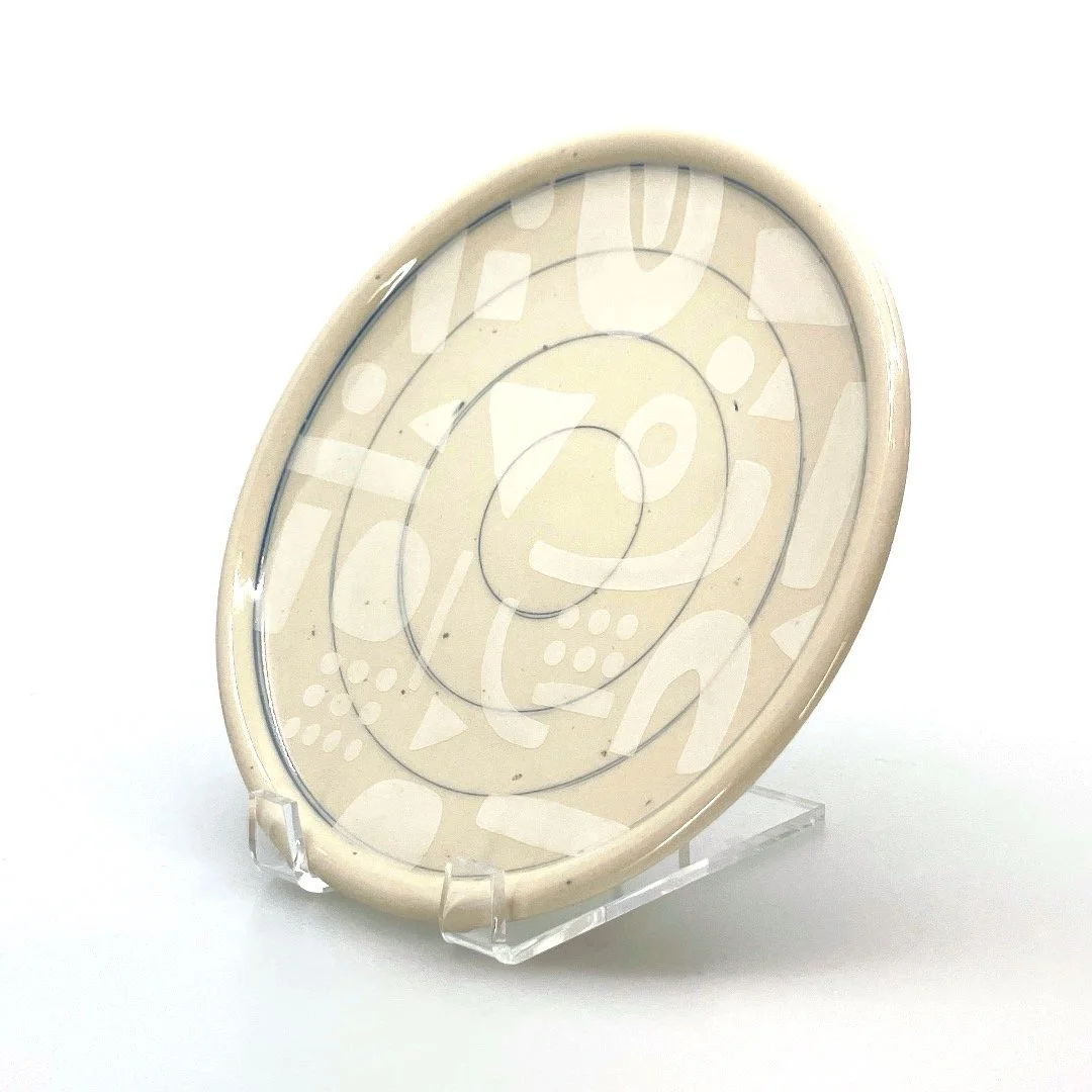 Didem Mert: White on White Din Din Plate