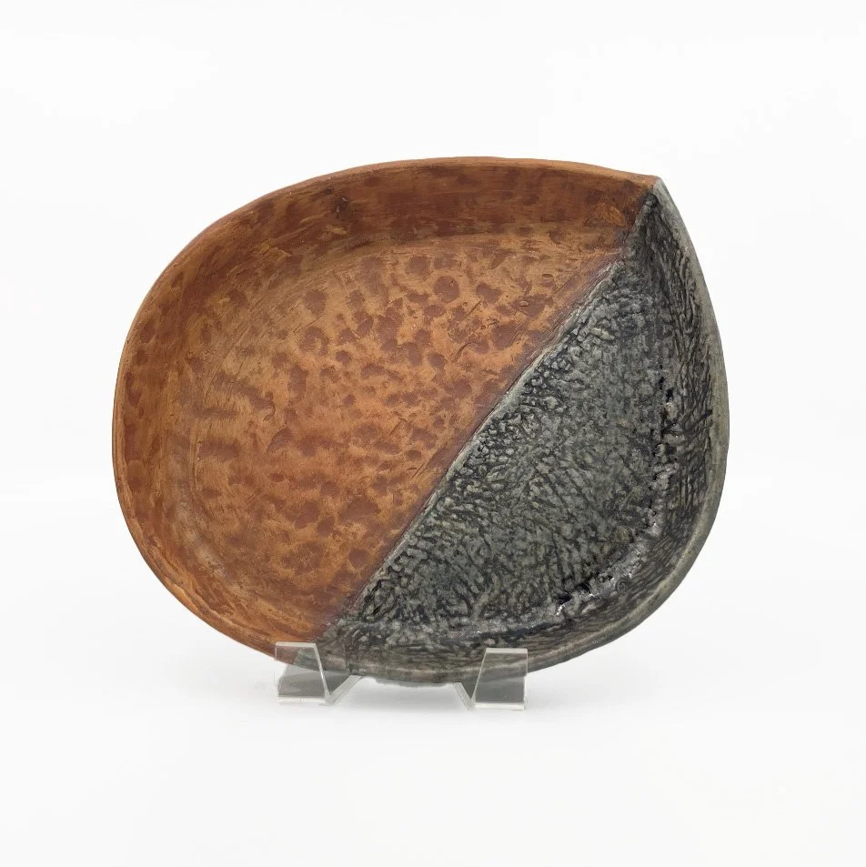 Mary Barringer: Snack Tray (red/ash glaze)