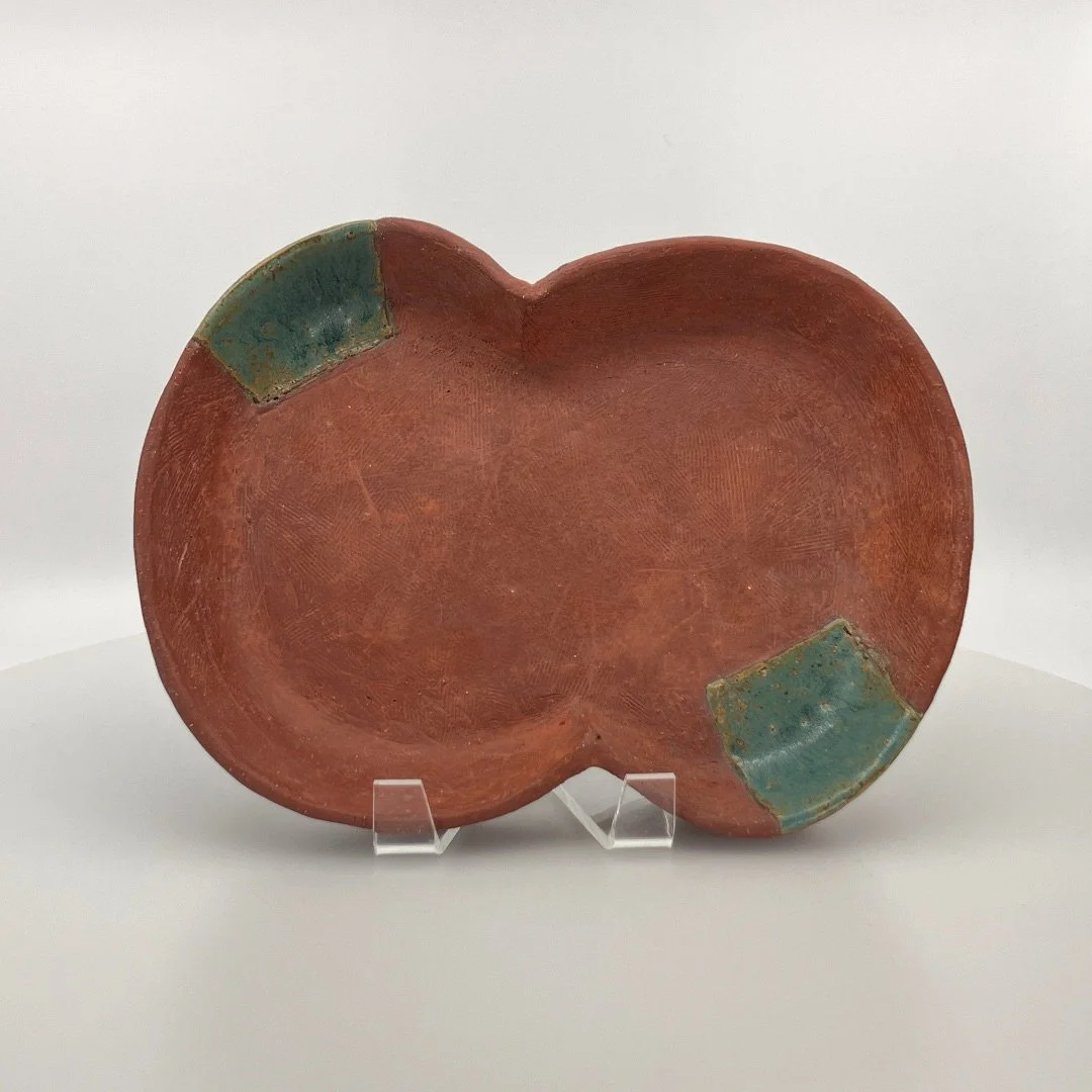 Mary Barringer: Snack Tray (red/green)