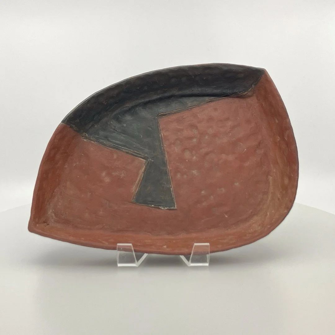 Mary Barringer: Snack Tray (black/red)