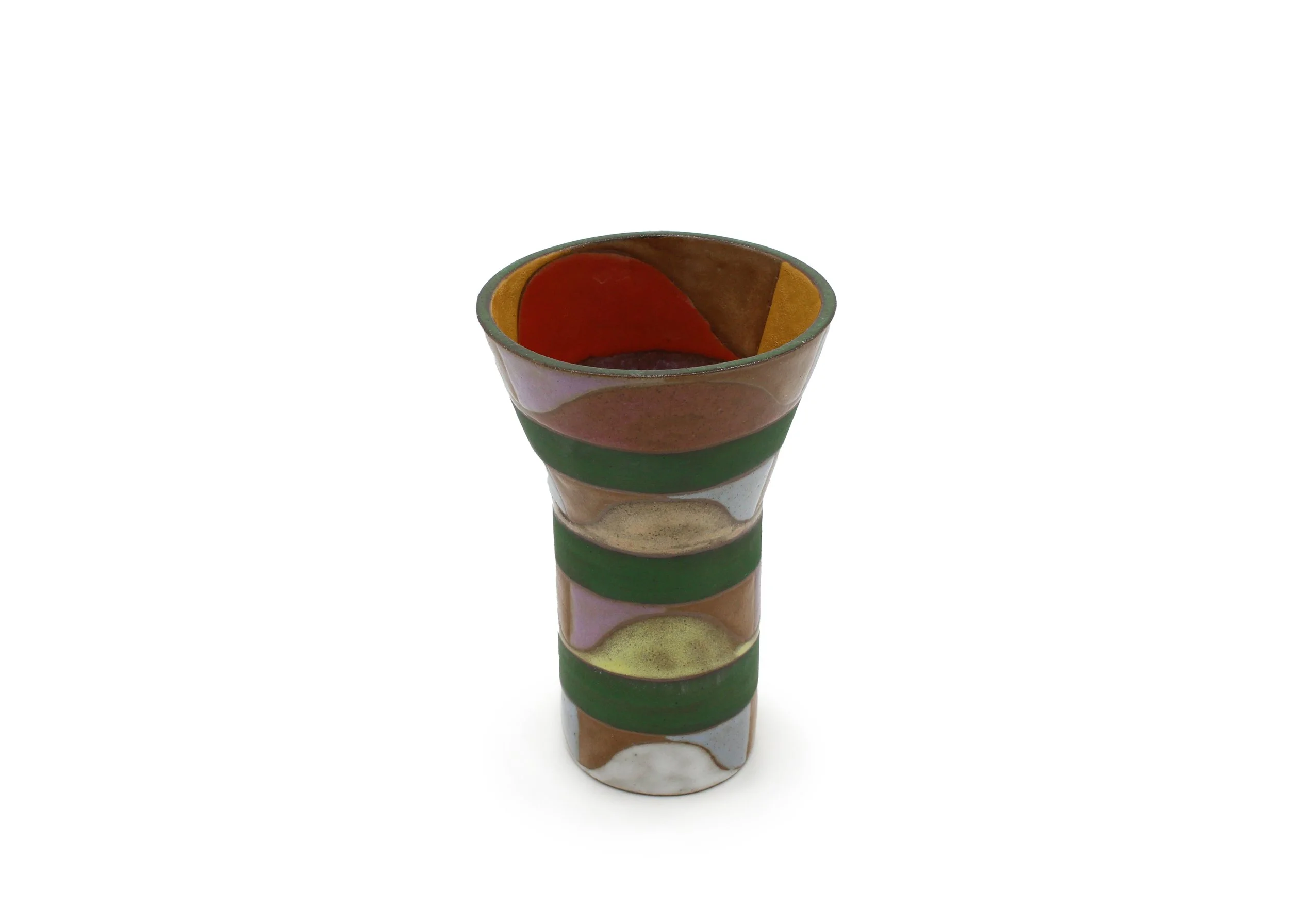 Julie Moon: Striped and Wavy Funnel Vase