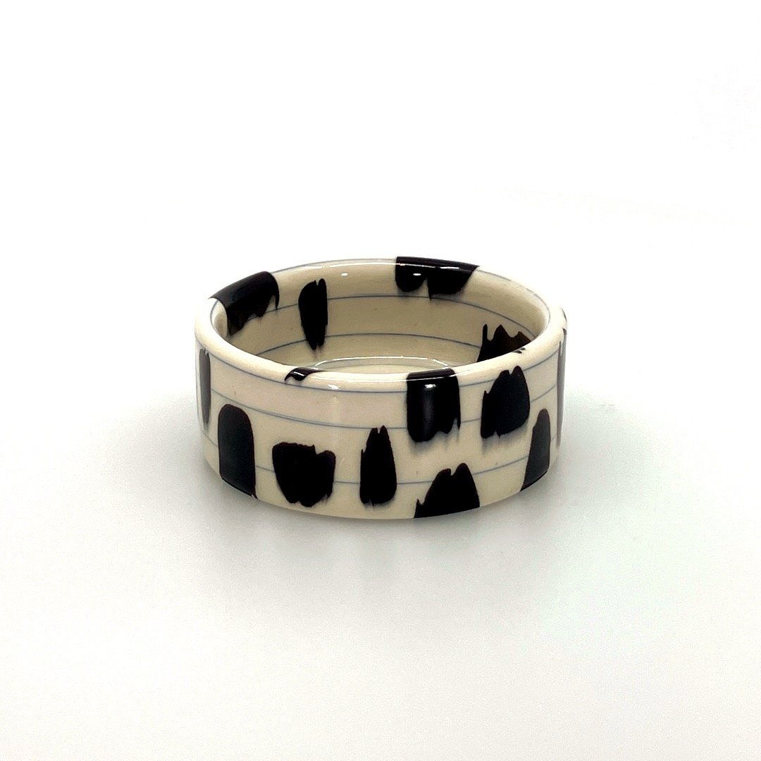 Didem Mert: Spotted Black Condiment Bowl