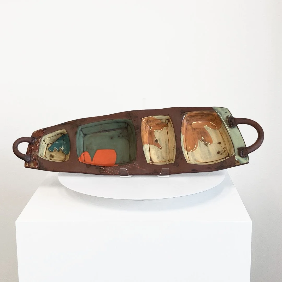 Dehmie Dehmlow: Colorful Extra Long Serving Tray