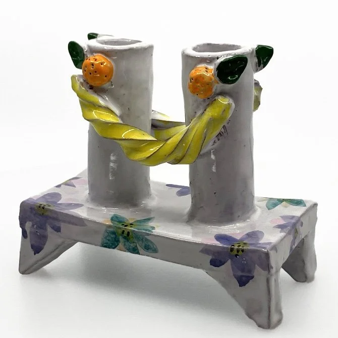 Joanna Powell: a smile and a sweet embrace candelabra