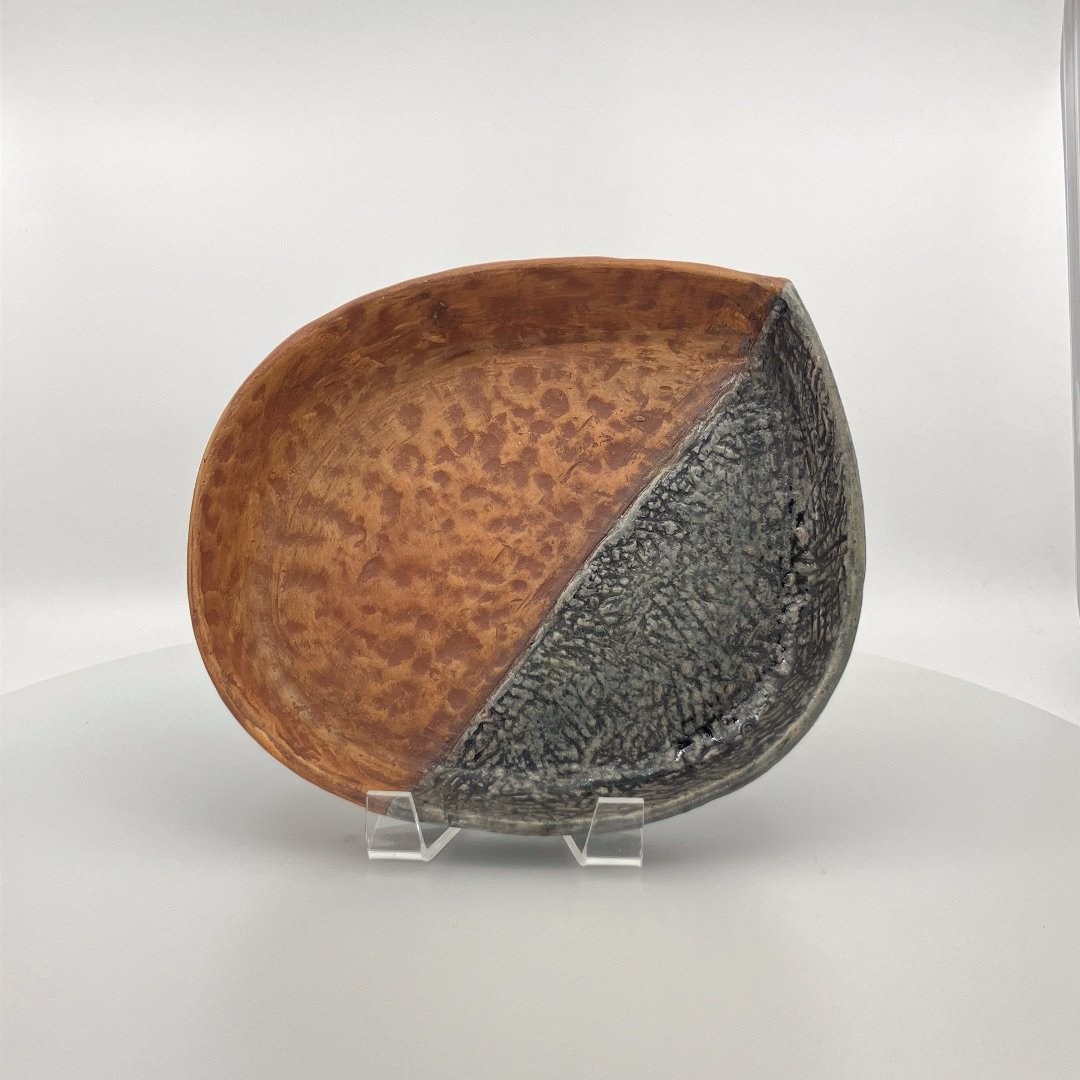 Mary Barringer: Snack Tray (red/ash glaze)