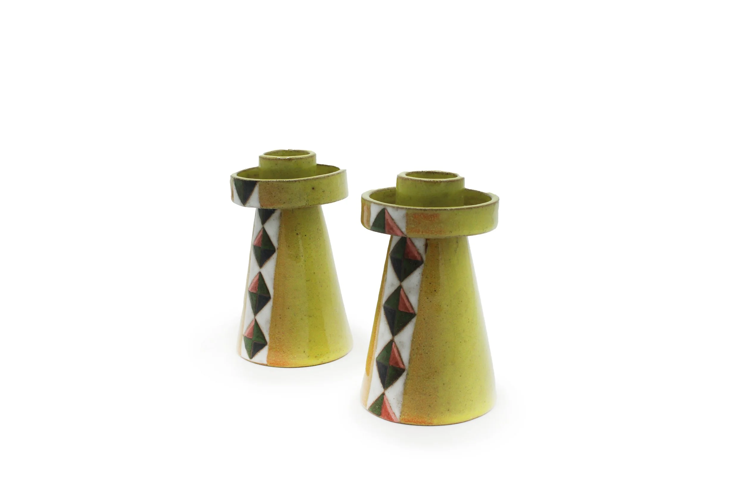 Julie Moon: Pair of candlestick holders