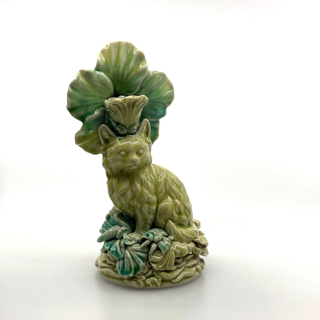 Kate Maury: Crowned Kitty with Hibiscus Halo