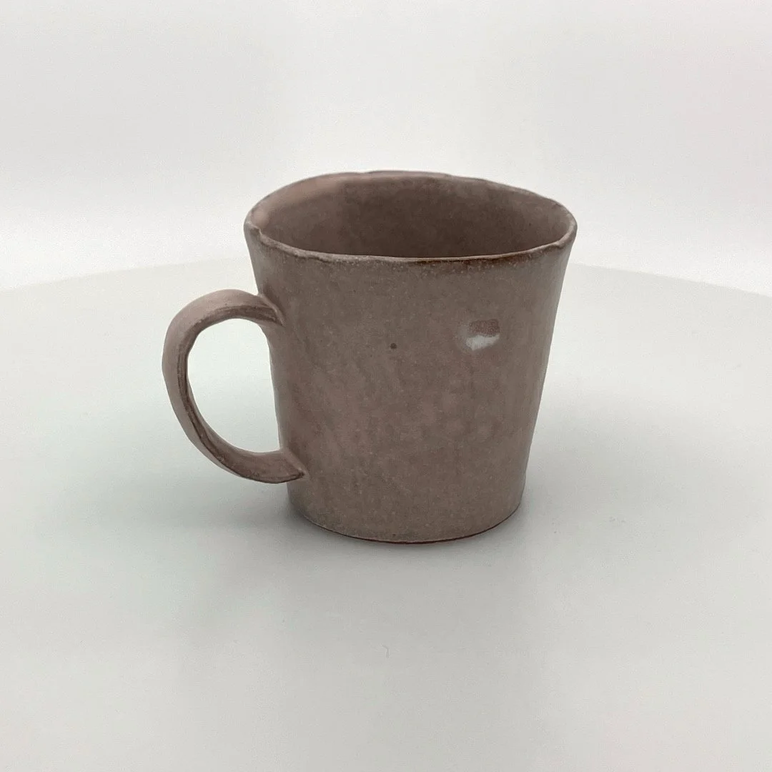Katie Coughlin: Blush Mug (with cream spots)