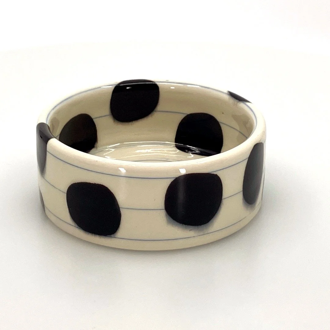 Didem Mert: Spotted Black Condiment Bowl