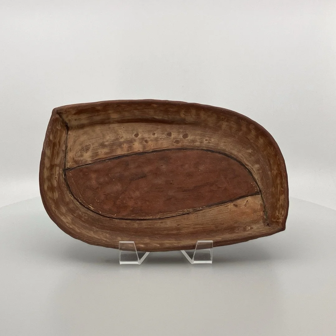 Mary Barringer: Snack Tray (red/cream)