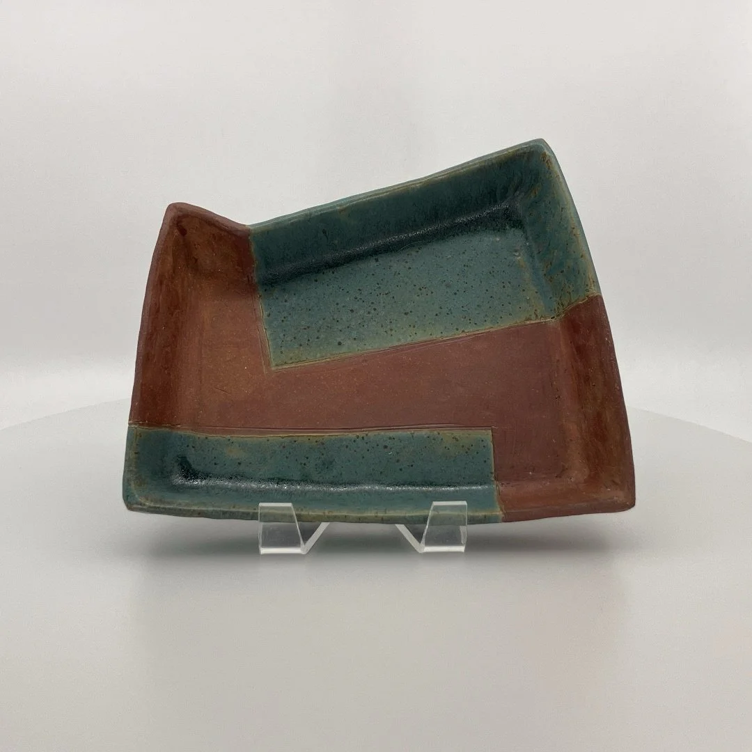 Mary Barringer: Snack Tray (red/green)