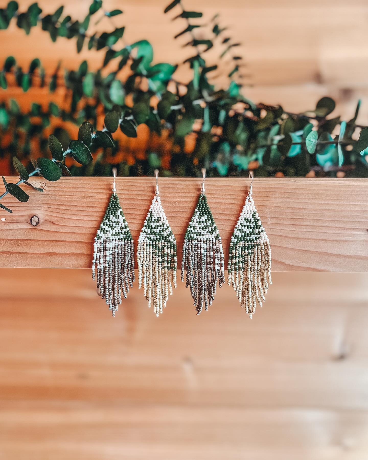 Most of y&rsquo;all know and love Bri, one of our amazing sauna guides&hellip;and by now most of you have noticed that she ALWAYS rocks the most beautiful hand beaded earrings&hellip;but did you know that she MAKES all her beaded earrings that she we