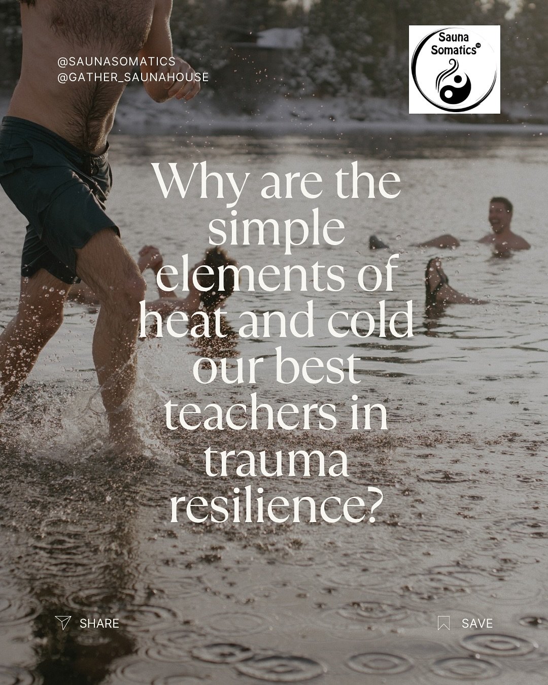 The heat and the cold are such beautifully simplistic and wise teachers for our bodies, minds, and souls in trauma recovery and nervous system regulation and resilience! But why?
.
Here are a few of the reasons broken down to help us answer this que