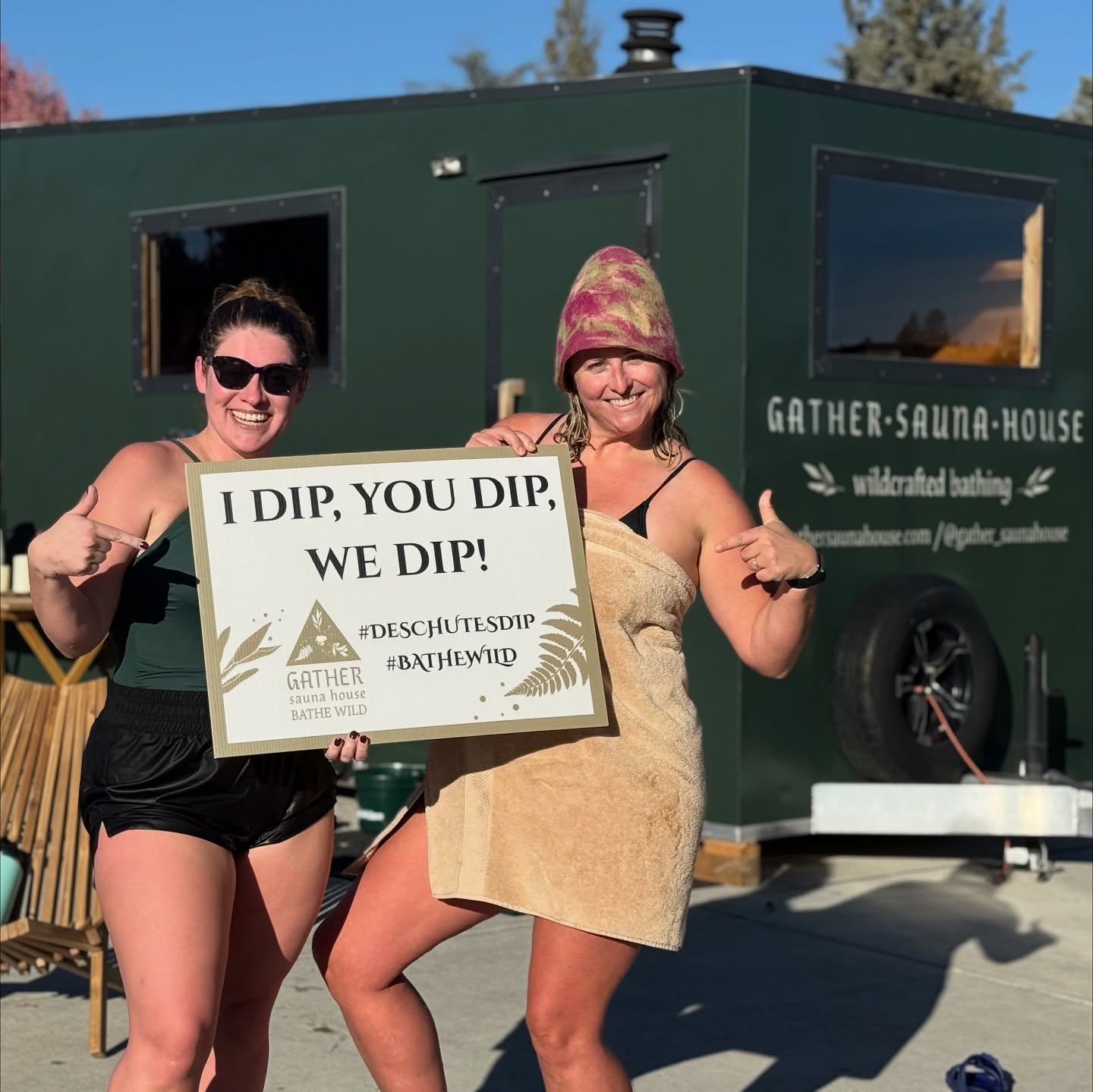 Psssst! Peep a few of our new fun photo opp signs! Just out here bathing in pine 🌲 and fire 🔥 and trying to bring even more fun and joy to an already memorable experience! But now you can Grab a fun photo with your crew to take with you and wear yo