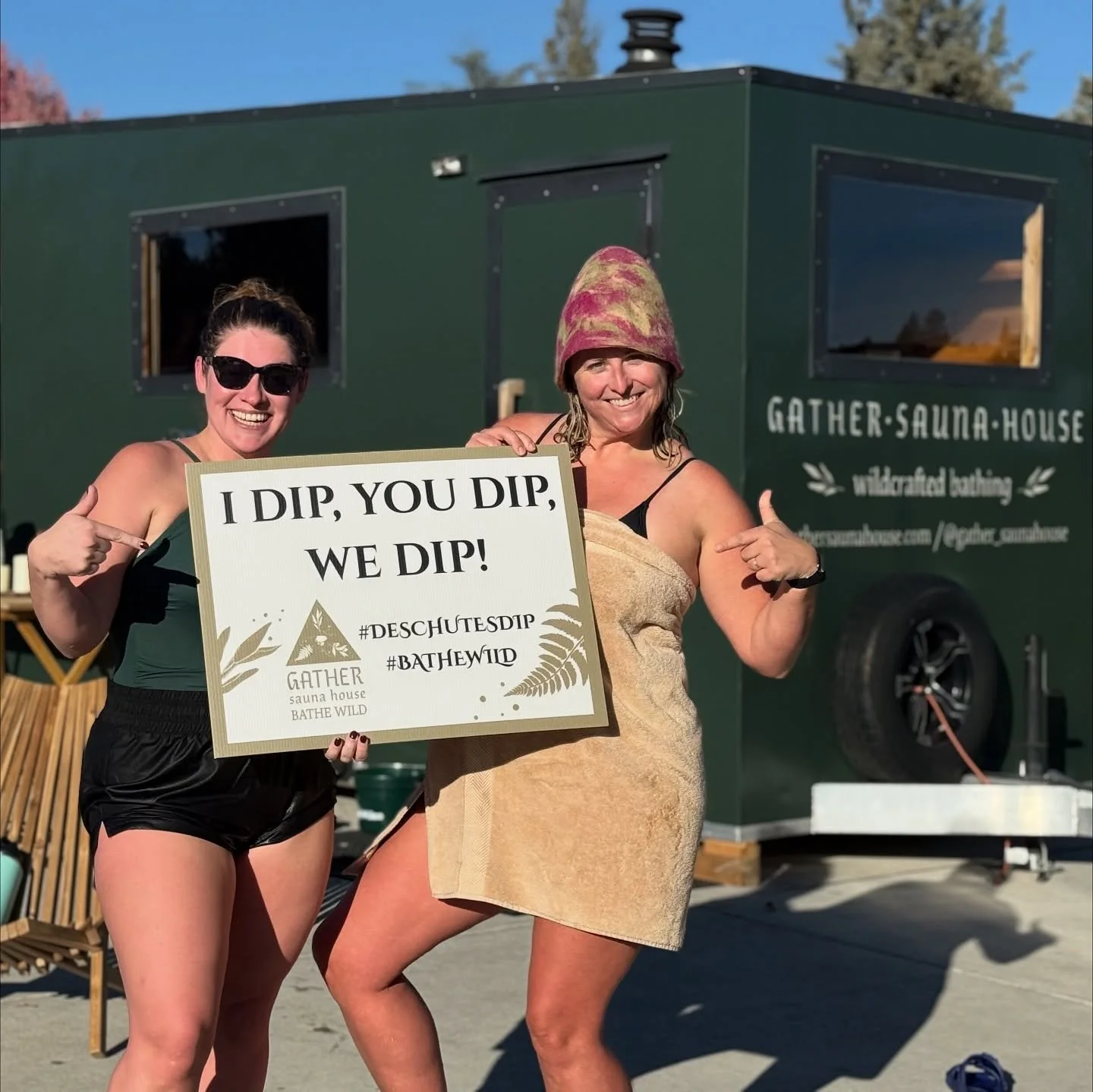Psssst! Peep a few of our new fun photo opp signs! Just out here bathing in pine 🌲 and fire 🔥 and trying to bring even more fun and joy to an already memorable experience! But now you can Grab a fun photo with your crew to take with you and wear yo