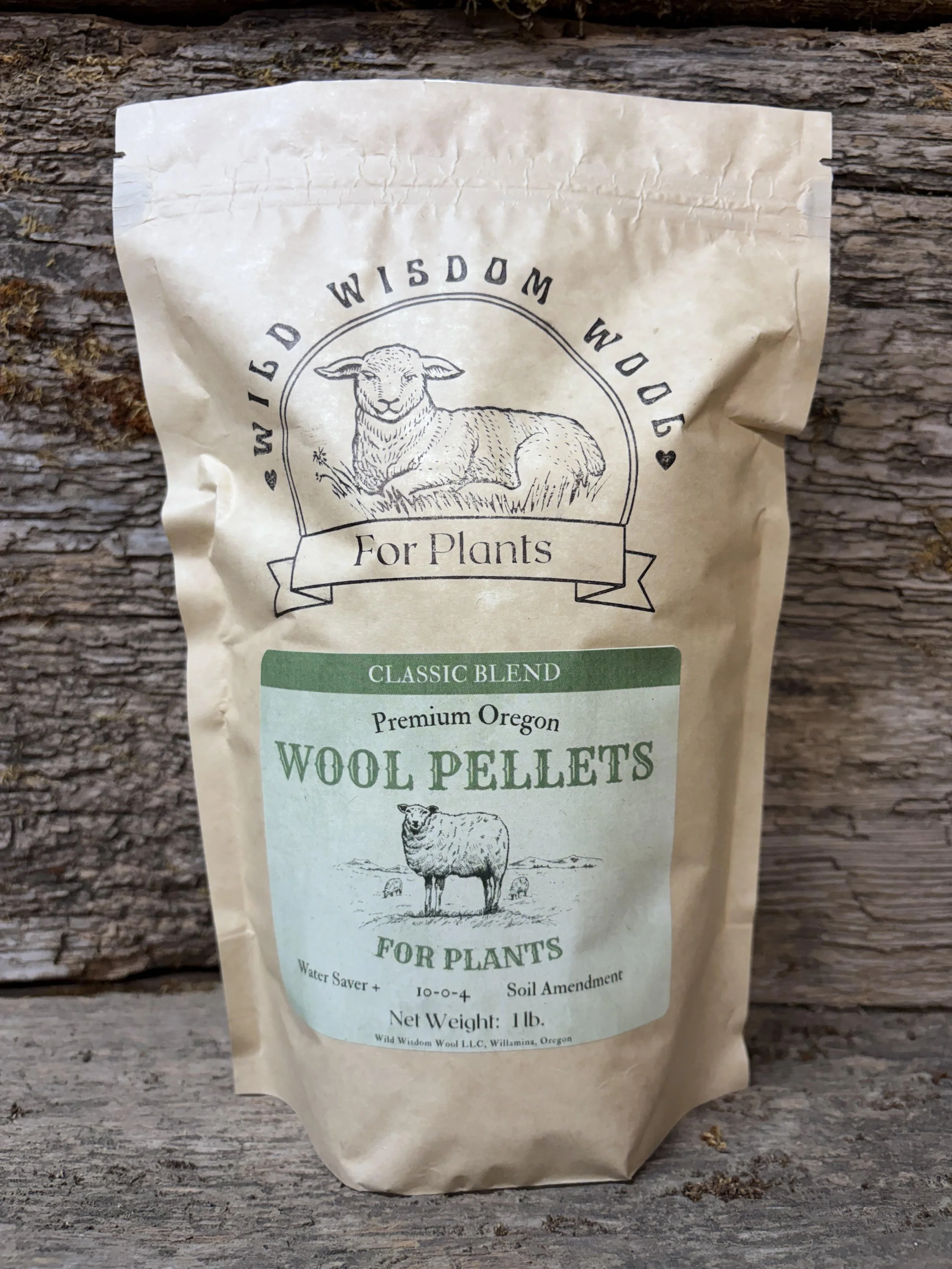 Wool Pellets, 1 pound, Organic Fertilizer for Plants