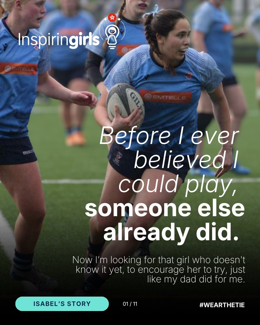 Fifteen years ago, a five-year-old girl laced up her boots for the first time at HKU Sandy Bay RFC.
That girl is Isabel and she never left.

Not because the game was always perfect. 
At 13, she nearly walked away. 
She had lost that warm feeling she&