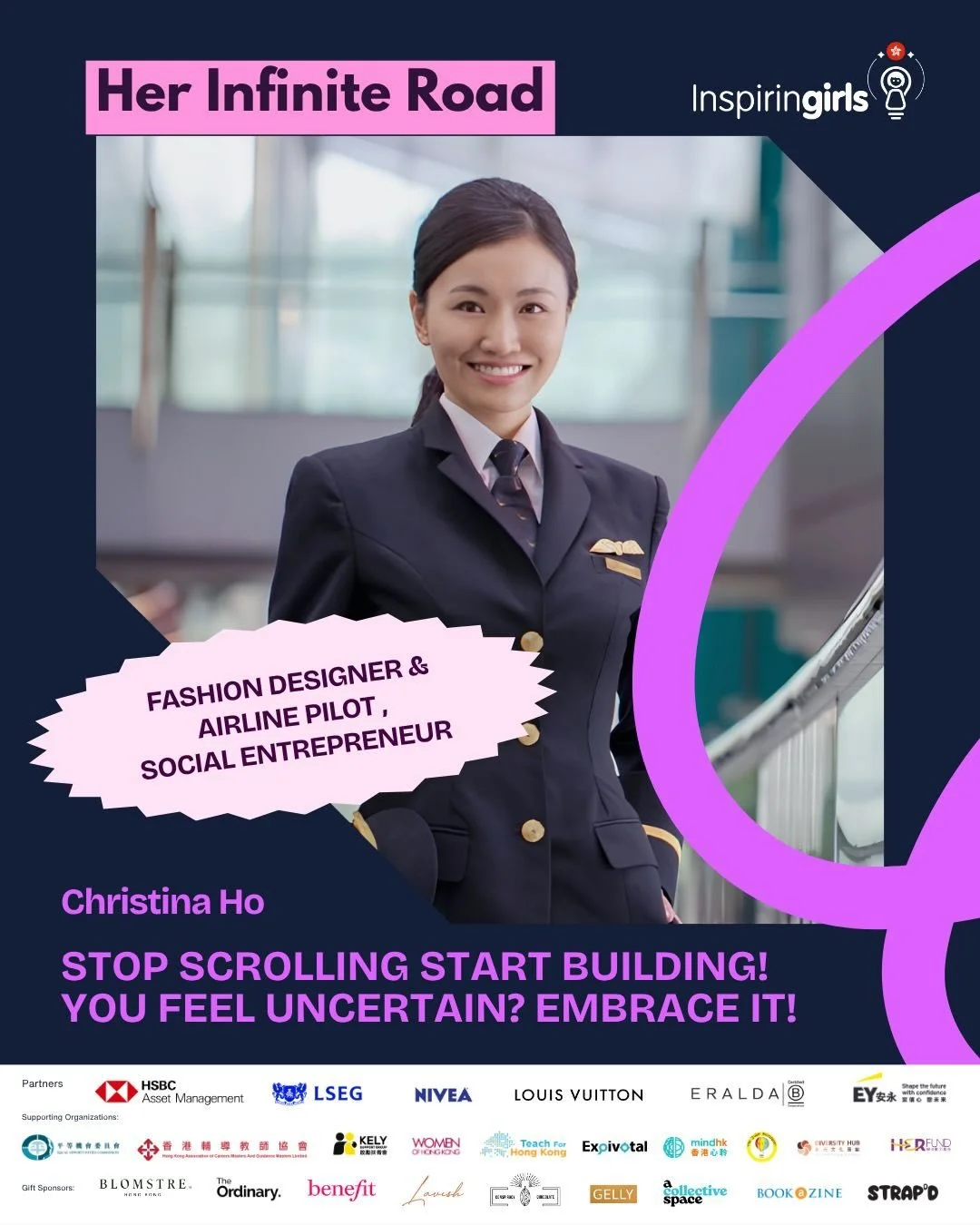 We&rsquo;re thrilled to introduce Christina Ho as part of our #HerINFINITERoad series! 💫

Former Cathay Pacific Boeing 777 pilot ✈️, fashion designer, and founder of CourageouX &mdash; a social enterprise empowering young people through storytelling