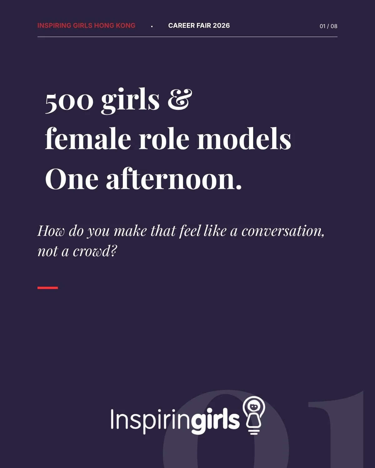 Bigger reach is easy to celebrate 🎉

Harder, but far more important, is building the systems that make that reach actually mean something for each girl in the room.

🔥This year&rsquo;s Career Fair had something new behind it: tools we built ourselv