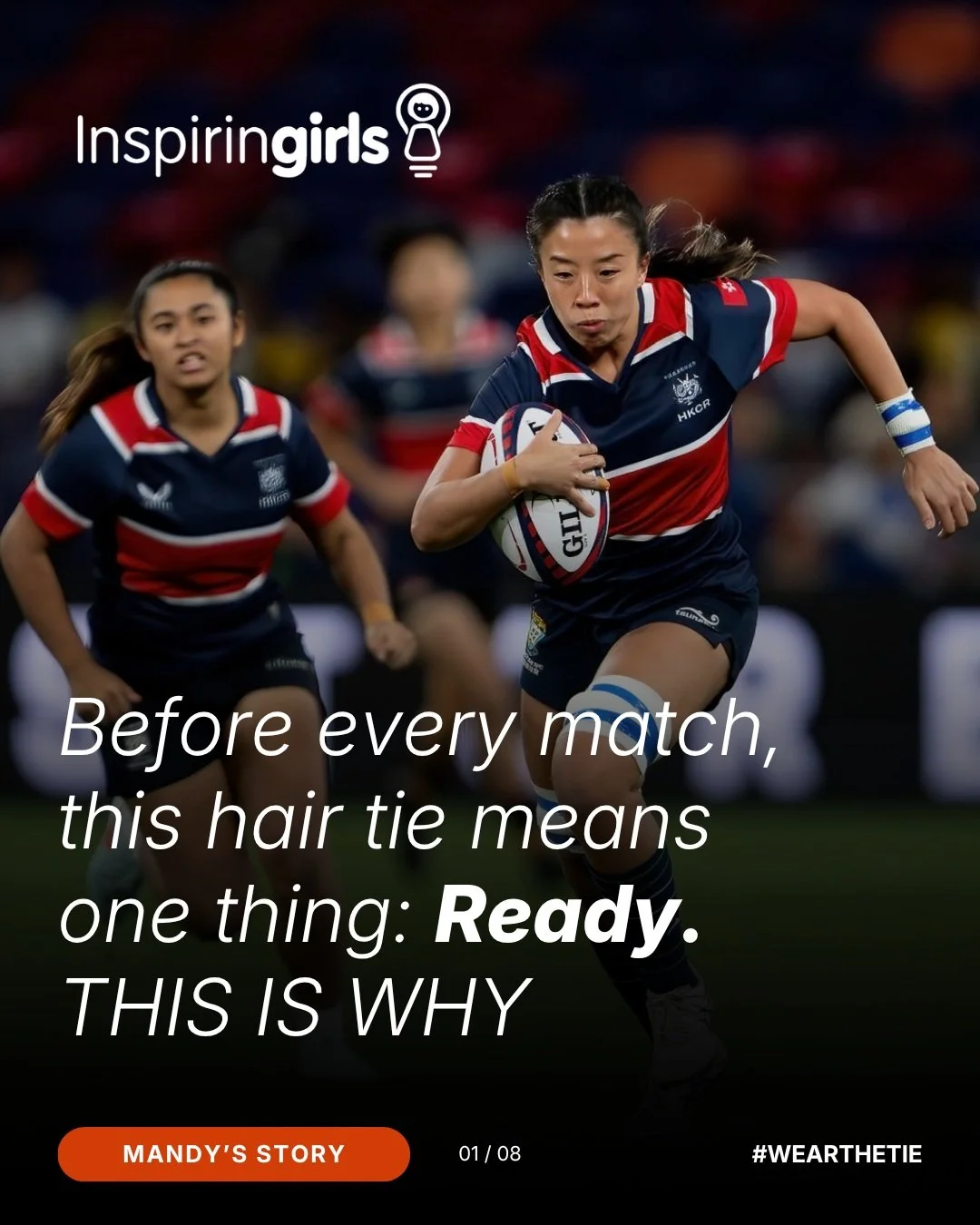 Mandy walked into Sandy Bay Rugby's social circle at 25, before she'd played a single game. 🏉

"I met some Sandy Bay girls socially, and they made me feel part of the group before I'd even played," she says.💛

"My brother is the one 