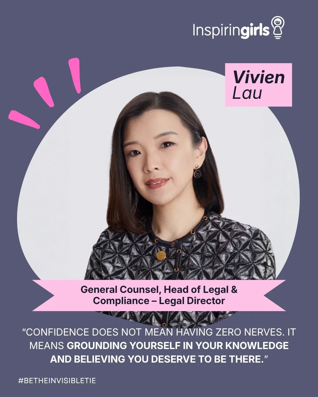 Meet Vivien Lau, General Counsel, Head of Legal &amp; Compliance &ndash; Legal Director ⭐️

With over two decades of leadership at Louis Vuitton, Vivien is proof that women can break boundaries and redefine what is possible in the corporate world.She