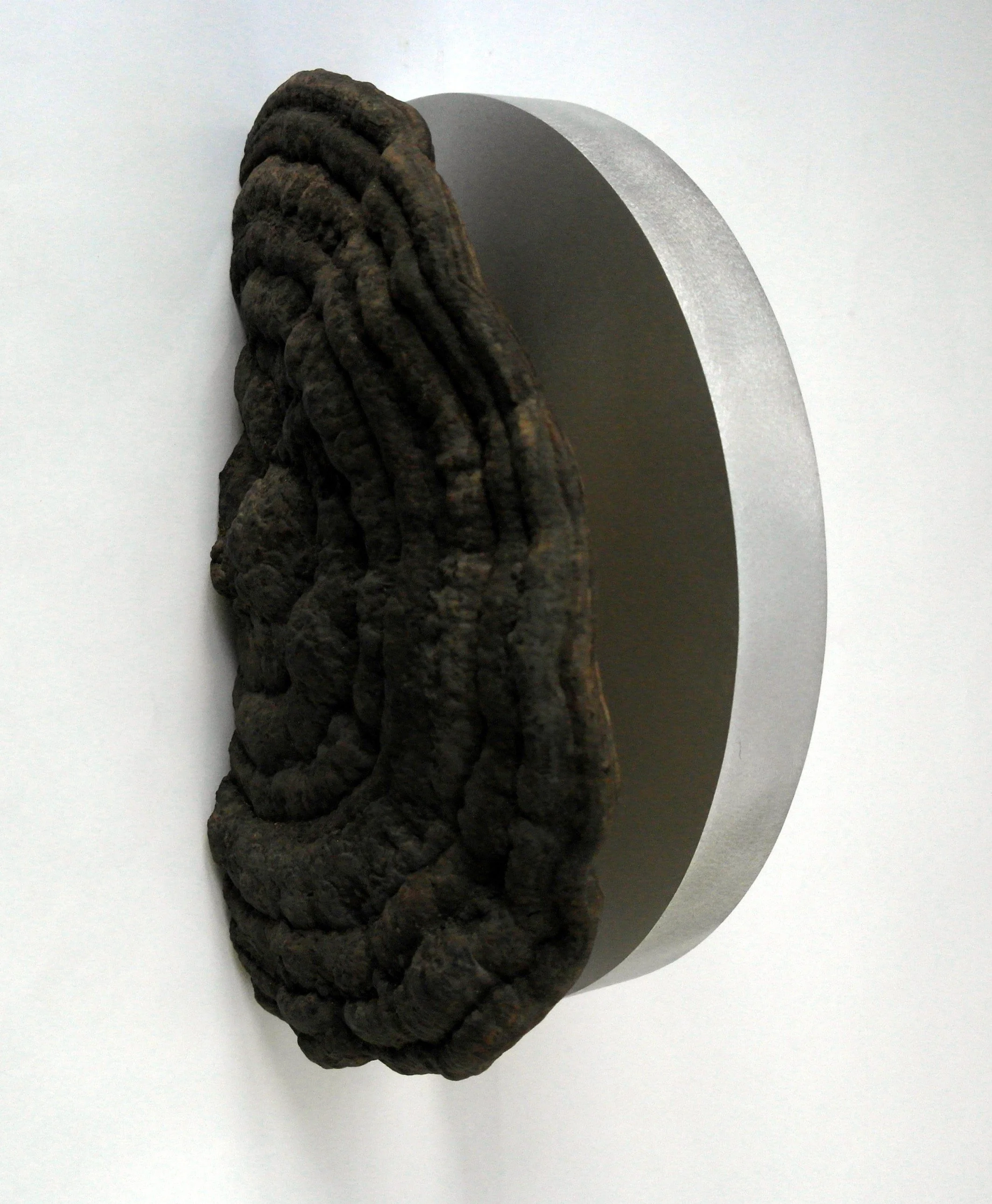Terje Roalkvam DIVISO VIII-XXII 2022 aluminium and bracket fungus 38 x 15 x 21 cm.jpeg