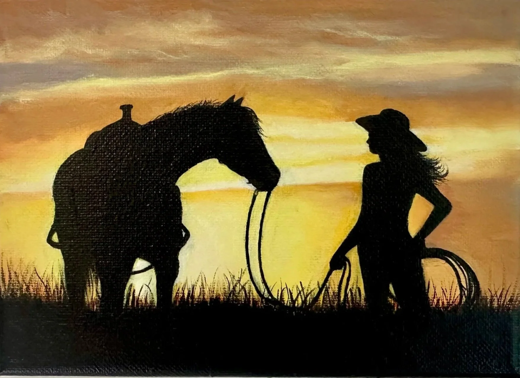 One More Ride, 5in x 7in, 
Oil on Canvas, SOLD