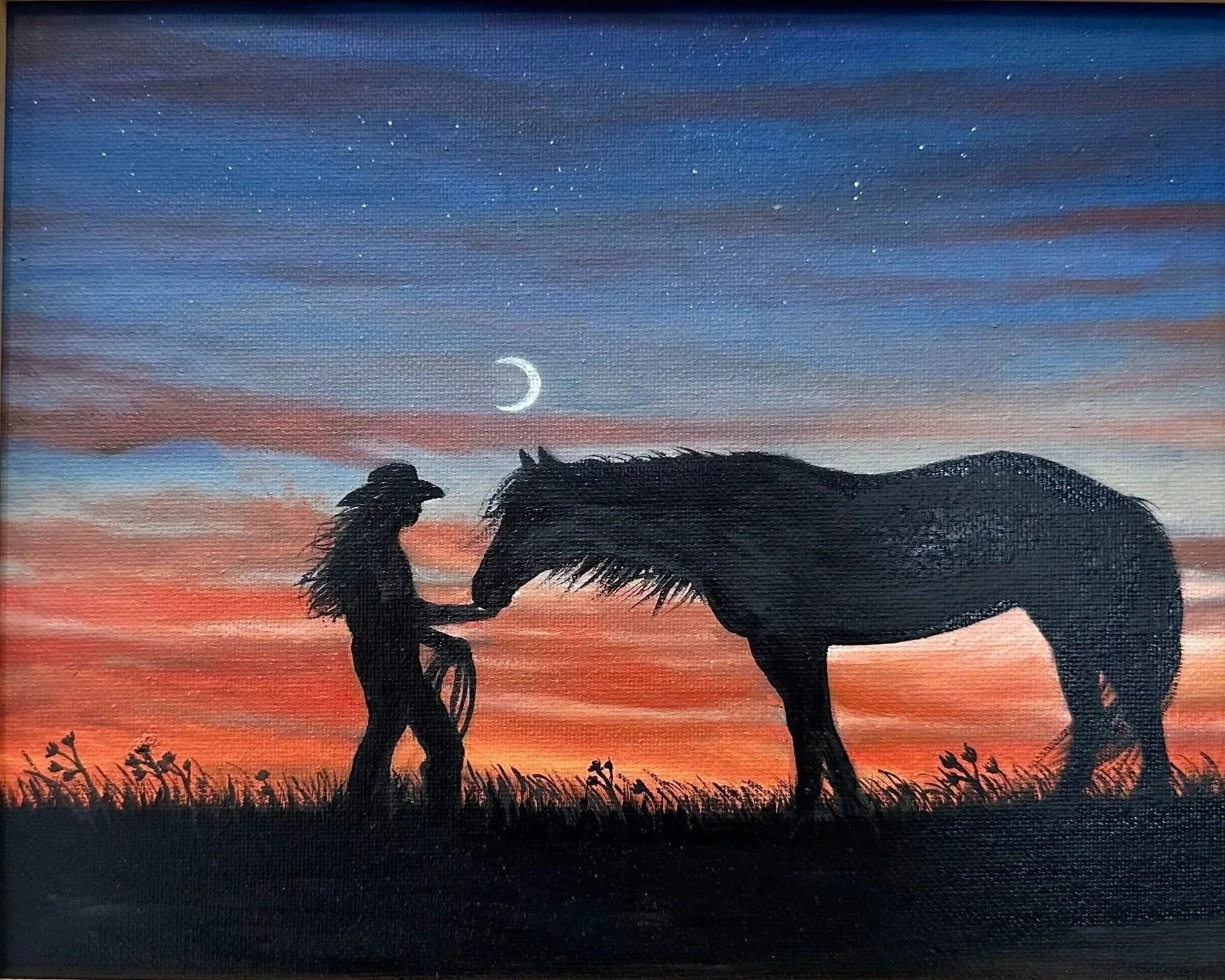 Come to Dusk, 8in x 10in, Oil on Canvas, $240
