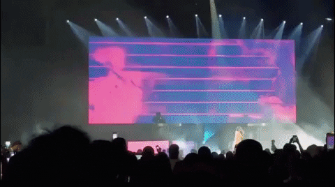 Sneak pic of the rapper Future during his tour in 2017, created by Remoz, VJ content screen