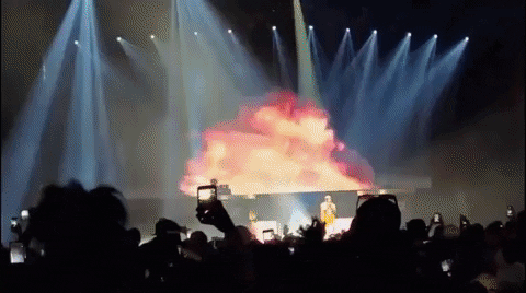 Sneak pic of the rapper Future during his tour in 2017, created by Remoz, VJ content screen