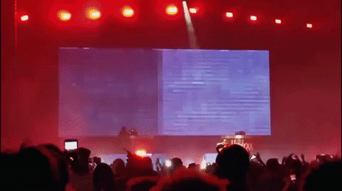 Sneak pic of the rapper Future during his tour in 2017, created by Remoz, VJ content screen