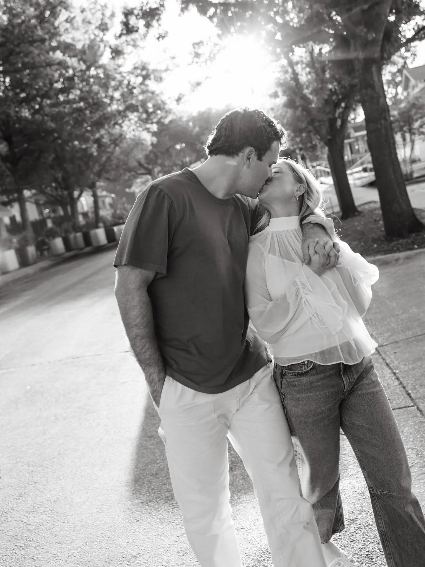 Running around downtown Dallas with Bert &amp; Ellyn, before their Italian wedding coming up in Juneee 🍷